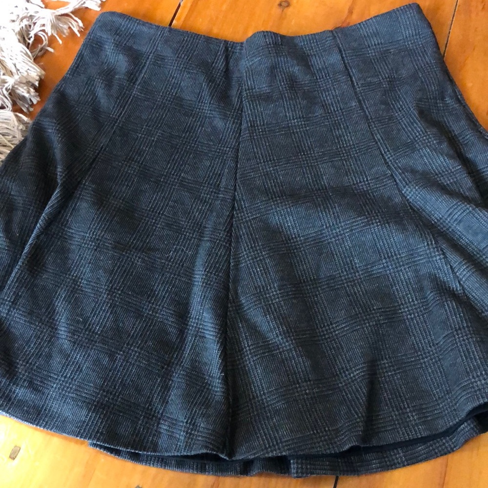 Classic Black Plaid Women's Mini Skirt